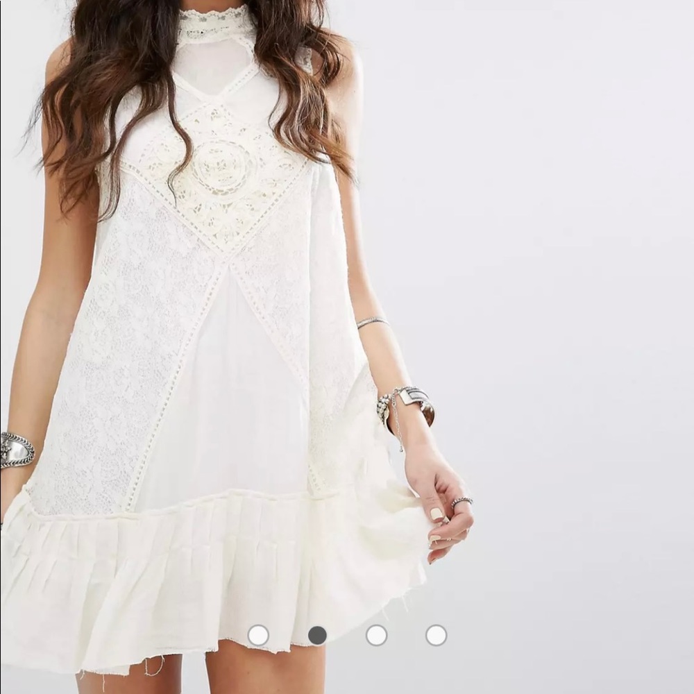 Free People Angel Lace Crochet Dress